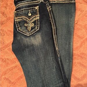 Rock Revival Women's Dark Blue Boot Cut Jeans